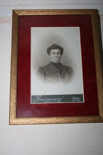 Старинное фото 19 век в раме паспарту