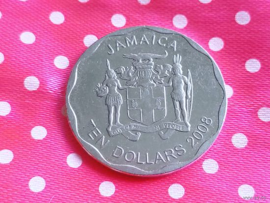Ямайка. 10 долларов 2008.