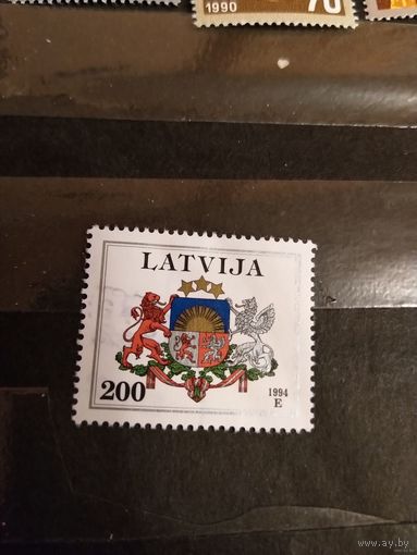 1994 Латвия Мих 392 оценка 11 евро концовка герб (4-1)