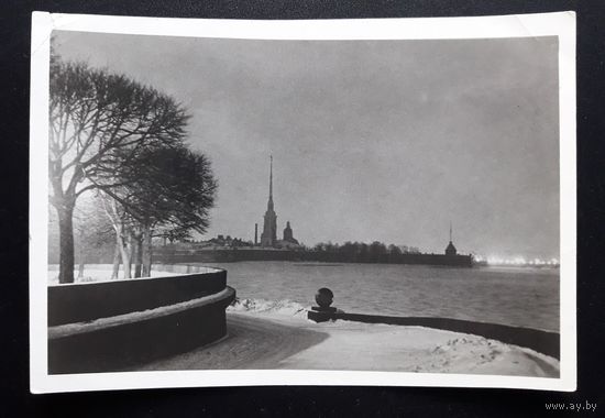 Открытое письмо, Ленинград. Вид на Петропавловскую крепость, 1955 г. Чистая
