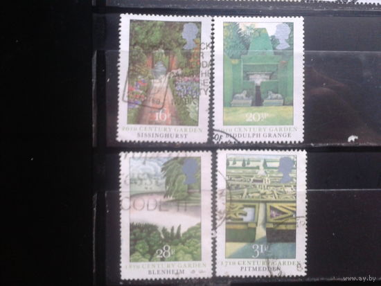 Англия 1983 Британские сады и парки Полная серия Михель-4,0 евро гаш