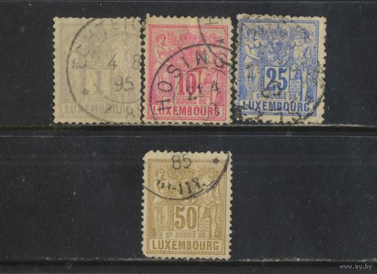 Люксембург 1882 Вып Сельское хозяйство и торговля Стандарт #45D,49А,52А,54B