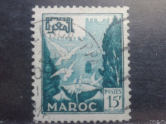 Марокко, 1952, Голуби у фонтана