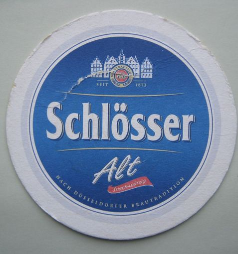 Подставка под пиво " Schlosser Alt " /Германия/.