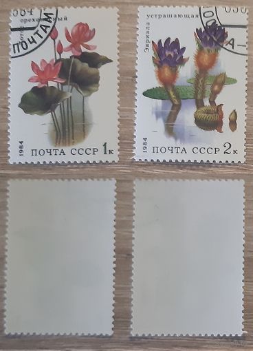 СССР 1984 Водные растения. Цена за 1 шт