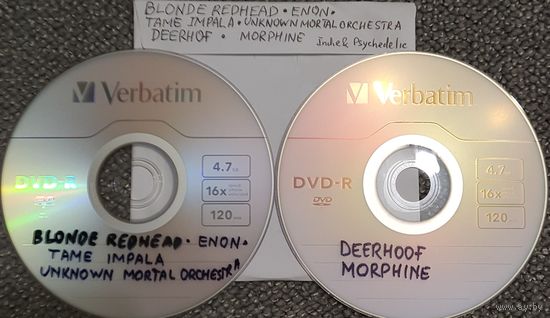 DVD MP3 - BLONDE REDHEAD, ENON, TAME IMPALA, UNKNOWN MORTAL ORCHESTRA, DEERHOOF, MORPHINE - 2 DVD
