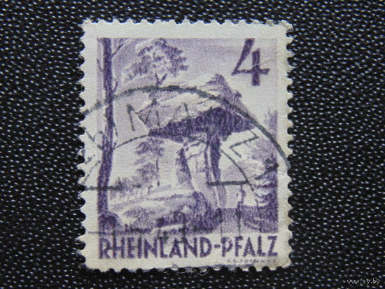 Германия 1947 г. Французская зона оккупации Рейнланд-Пфальц.