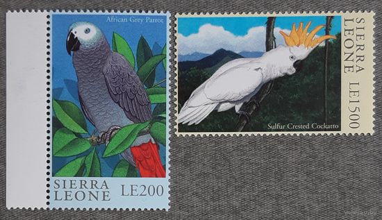 2000 - Международная выставка марок "The Stamp Show 2000" - Лондон, Англия - попугаи и попугаи -Сьерра-Леоне