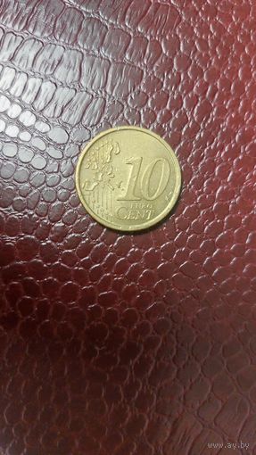 Монета 10 евроцентов 2006г. Италия. Хорошая!
