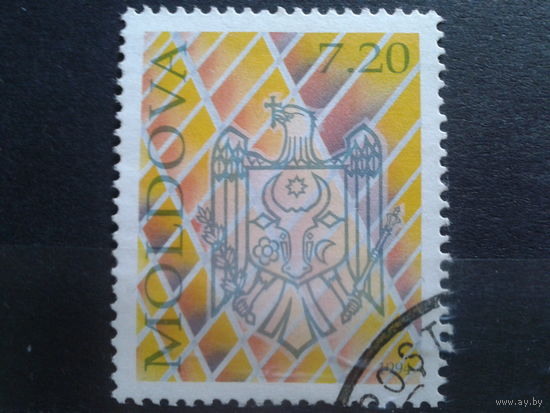 Молдова 1994 стандарт, герб 7,20 Михель-4,0 евро гаш