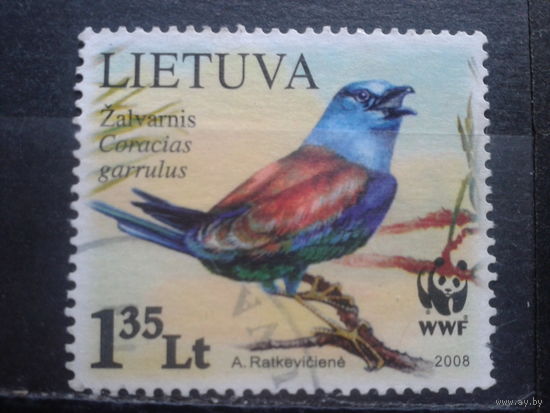 Литва 2008 WWF Птица