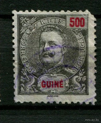 Португальские колонии - Гвинея - 1898 - Король Карлуш I 500R - [Mi.51] - 1 марка. Гашеная.  (Лот 111BC)