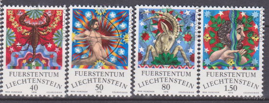 Искусство культура Знаки зодиака Лихтенштейн 1978 год Лот 51 около 30 % от каталога по курсу 3 р  ПОЛНАЯ СЕРИЯ