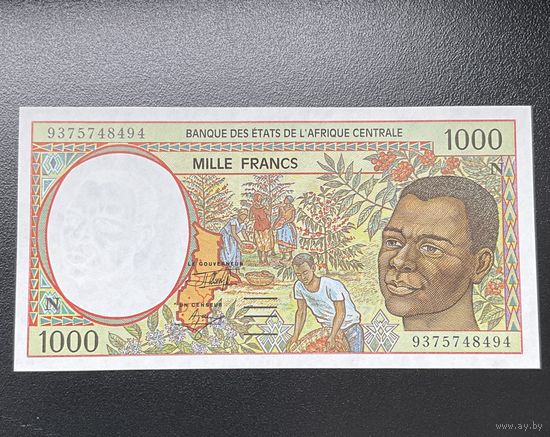 Распродажа! Центральная Африка Экваториальная Гвинея 1000 франков 1993 г.
