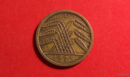 5 пфеннигов 1925 Е. Германия. Веймарская республика (Рейхсмарка).