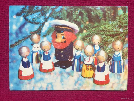 Новогодняя открытка! Эстонская открытка! Кярнер 1979 г.