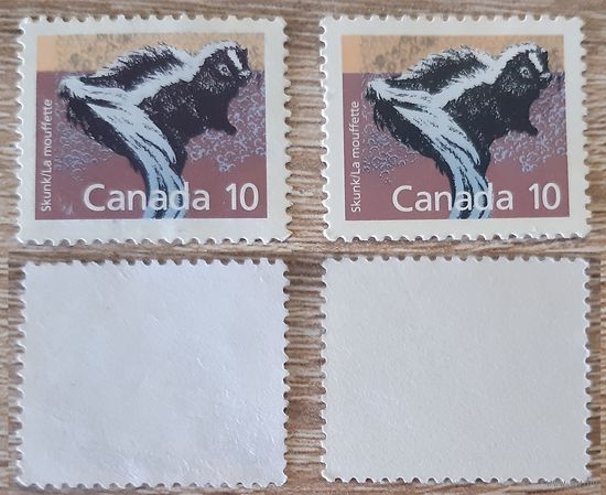 Канада 1988 Канадские млекопитающие.Полосатый скунс.