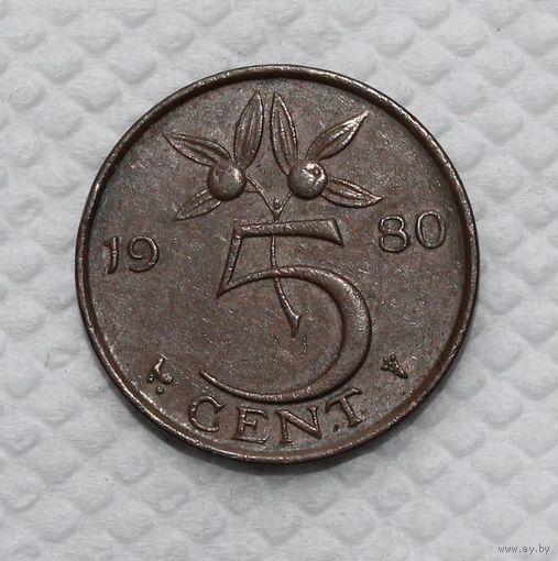Нидерланды 5 центов, 1980