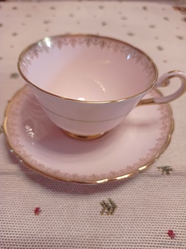 Чайно-кофейная пара из костяного фарфора от Tuscan, Англия
