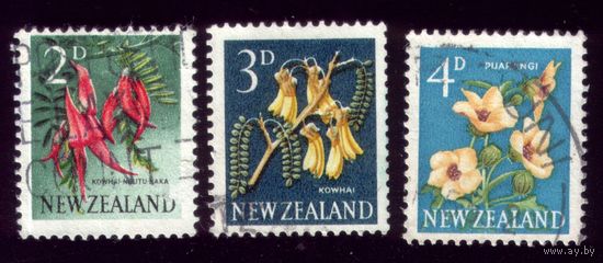 3 марки 1960 год Новая Зелландия 394,396-397