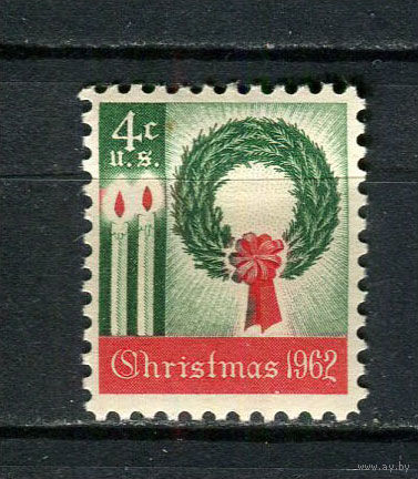 США - 1962 - Рождество - [Mi. 834] - полная серия - 1 марка. MH.  (Лот 44EF)-T7P8