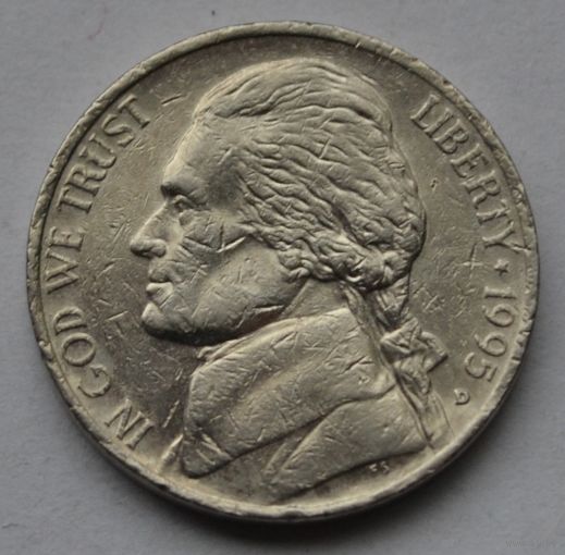 США, 5 центов 1995 г. D