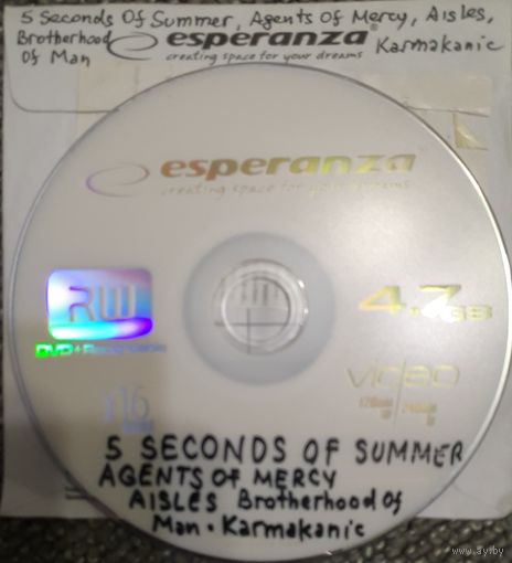 DVD MP3 дискография 5 SECONDS OF SUMMER, AGENTS OF MERCY, AISLES, BRODERHOOD OF MAN, KARMAKANIC - 1 DVD