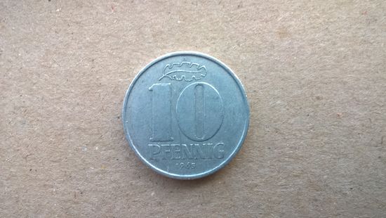 ГДР 10 пфеннигов, 1965г.