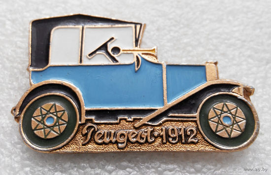 Ретро Автомобиль. Peugeot 1912 год. Транспорт #0168-TP3