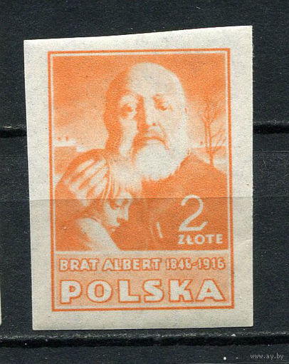Польша - 1947 - Альберт Хмелёвский 2Zt - [Mi.464b] - 1 марка. MNH.  (Лот 56ER)-T7P24