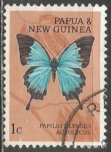 Папуа Новая Гвинея. Бабочка парусник. 1966г. Mi#83.