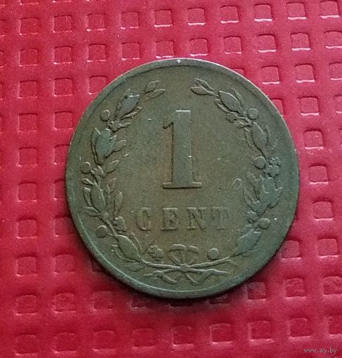 Нидерланды 1 цент 1878 г. #30335