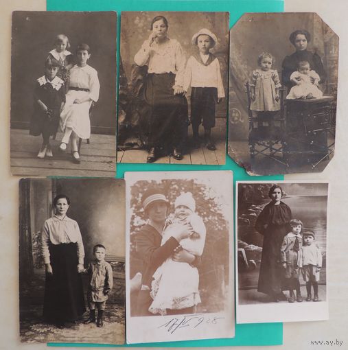 Фото "Мать и дети", Западная Беларусь, 1920-1930-е гг.