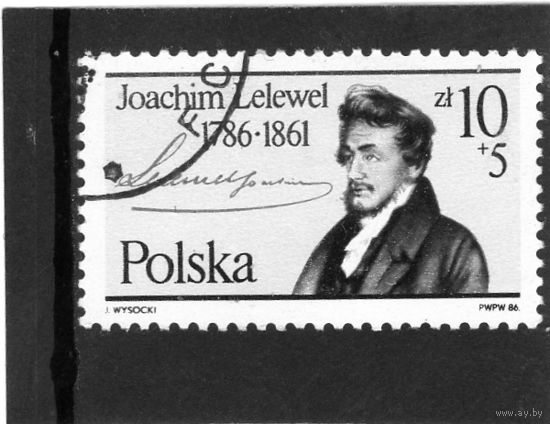 Польша.Ми-3075. Иоахим Лелевел (1786-1861).200 лет рождения.1986.