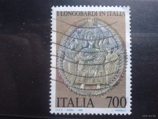 Италия 1990 Религиозное искусство, украшение алтаря Михель-1,2 евро гаш