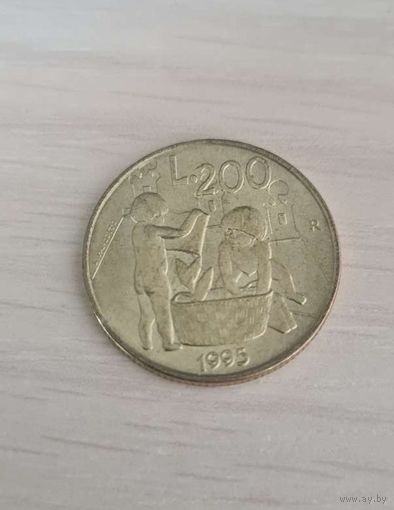 Сан-Марино 200 лир, 1995 (Repubblica di San Marino L.200)