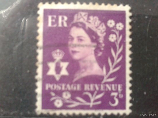 Сев. Ирландия, региональный выпуск 1958 Королева Елизавета 2