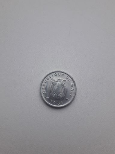 МАЛИ 5 франков 1961 год