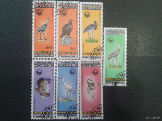 Монголия 1985 Птицы полная серия