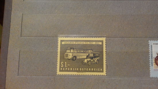 Транспорт, автомобили, машины, автобусы, ретро, марка, Австрия, 1957