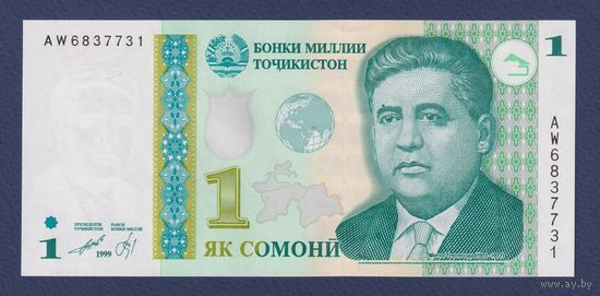 Таджикистан, 1 сомони 1999 г., P-14, UNC