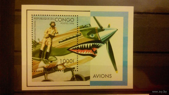 Транспорт, воздушный флот, самолеты, авиация, блок, Конго, 1996