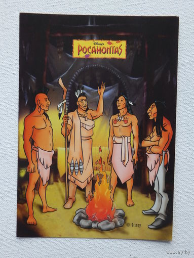 Pocahontas Disney открытка 10х15 см