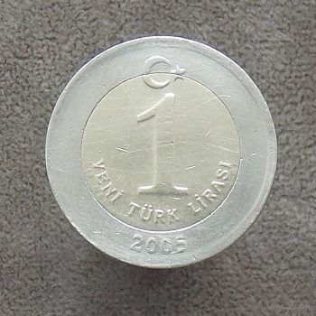 Турция 1 лира 2005