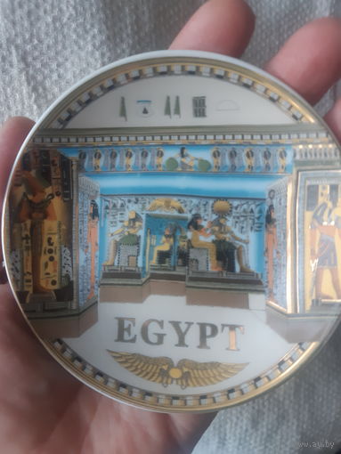 Тарелка маленькая коллекционная. Египет,  фараоны.