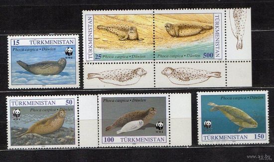 1993 Туркменистан. Морская фауна. Тюлени**