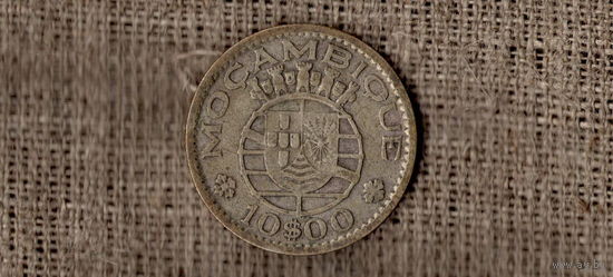 Мозамбик португальский 10 эскудо  1955 /серебро  /Н/