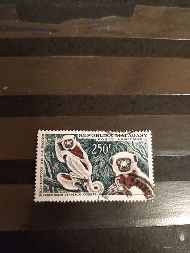 1961 Мадагаскар дорогая высокономинальная марка концовка серии фауна (4-8)
