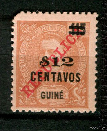 Португальские колонии - Гвинея - 1920 - Надпечатка нового номинала 12с вместо 115R - [Mi.170] - 1 марка. Чистая без клея.  (Лот 148BE)