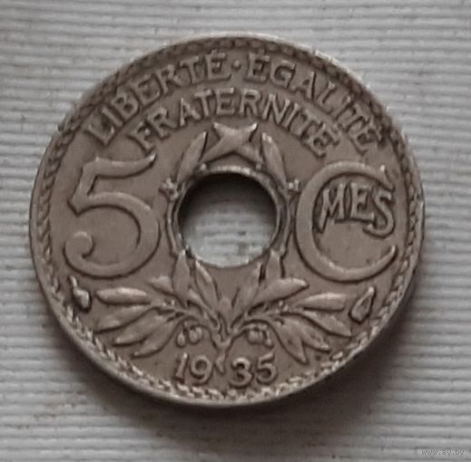 5 сантимов 1935 г. Франция